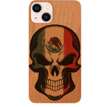 Flag of Mexico with Skull - UV Color Printed Phone Case