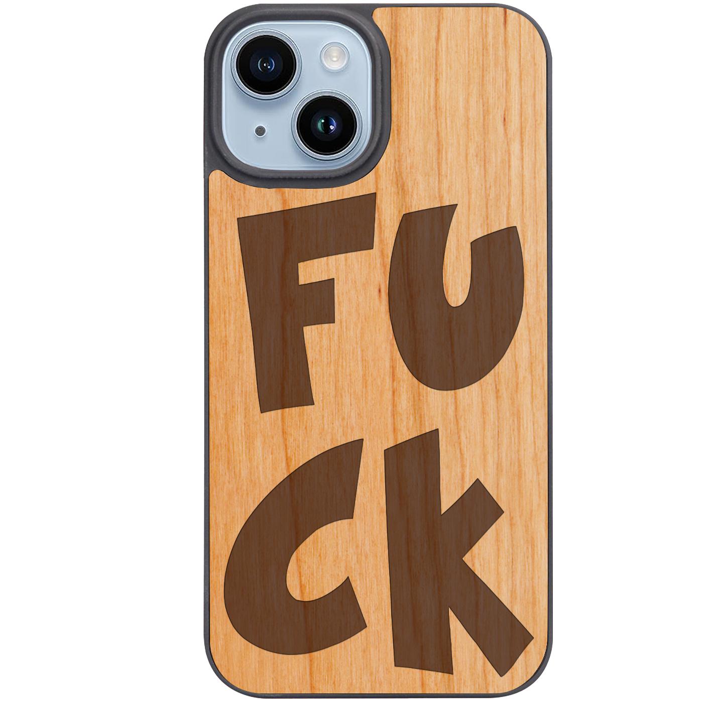 Fuck - Engraved Phone Case