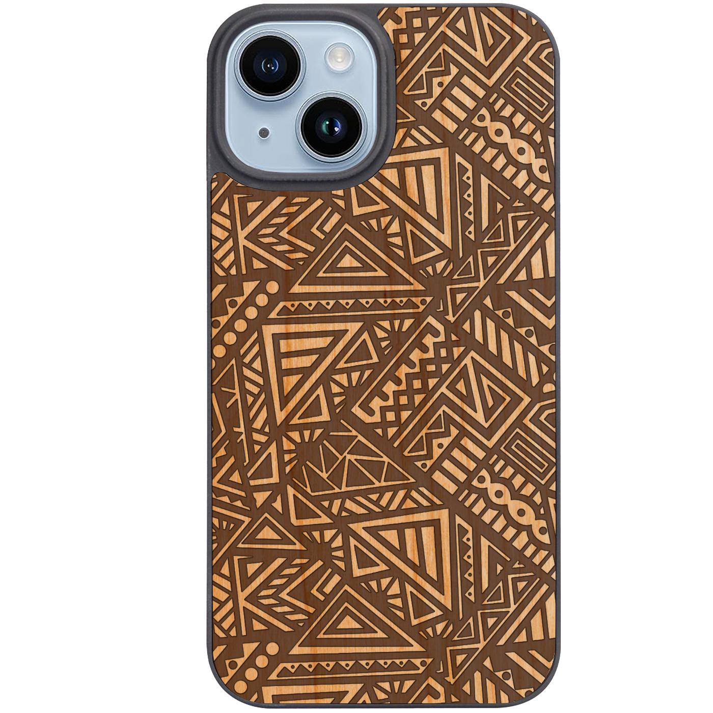 Geometric Pattern - Engraved Phone Case