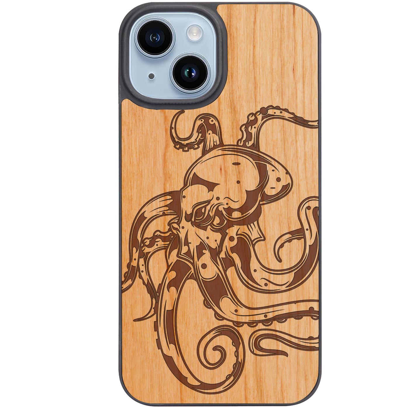 Giant Octopus - Engraved Phone Case