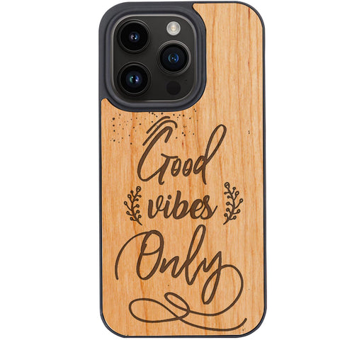 Good Vibes Only - Engraved Phone Case for iPhone 15/iPhone 15 Plus/iPhone 15 Pro/iPhone 15 Pro Max/iPhone 14/
    iPhone 14 Plus/iPhone 14 Pro/iPhone 14 Pro Max/iPhone 13/iPhone 13 Mini/
    iPhone 13 Pro/iPhone 13 Pro Max/iPhone 12 Mini/iPhone 12/
    iPhone 12 Pro Max/iPhone 11/iPhone 11 Pro/iPhone 11 Pro Max/iPhone X/Xs Universal/iPhone XR/iPhone Xs Max/
    Samsung S23/Samsung S23 Plus/Samsung S23 Ultra/Samsung S22/Samsung S22 Plus/Samsung S22 Ultra/Samsung S21
