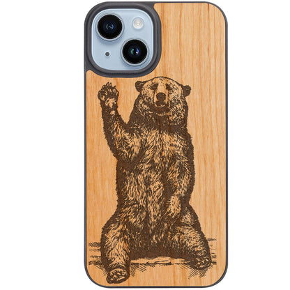 Grizzly Bear - Engraved Phone Case