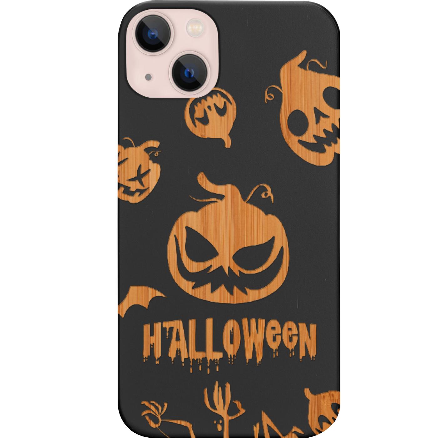 Halloween Pumpkins - Engraved Phone Case