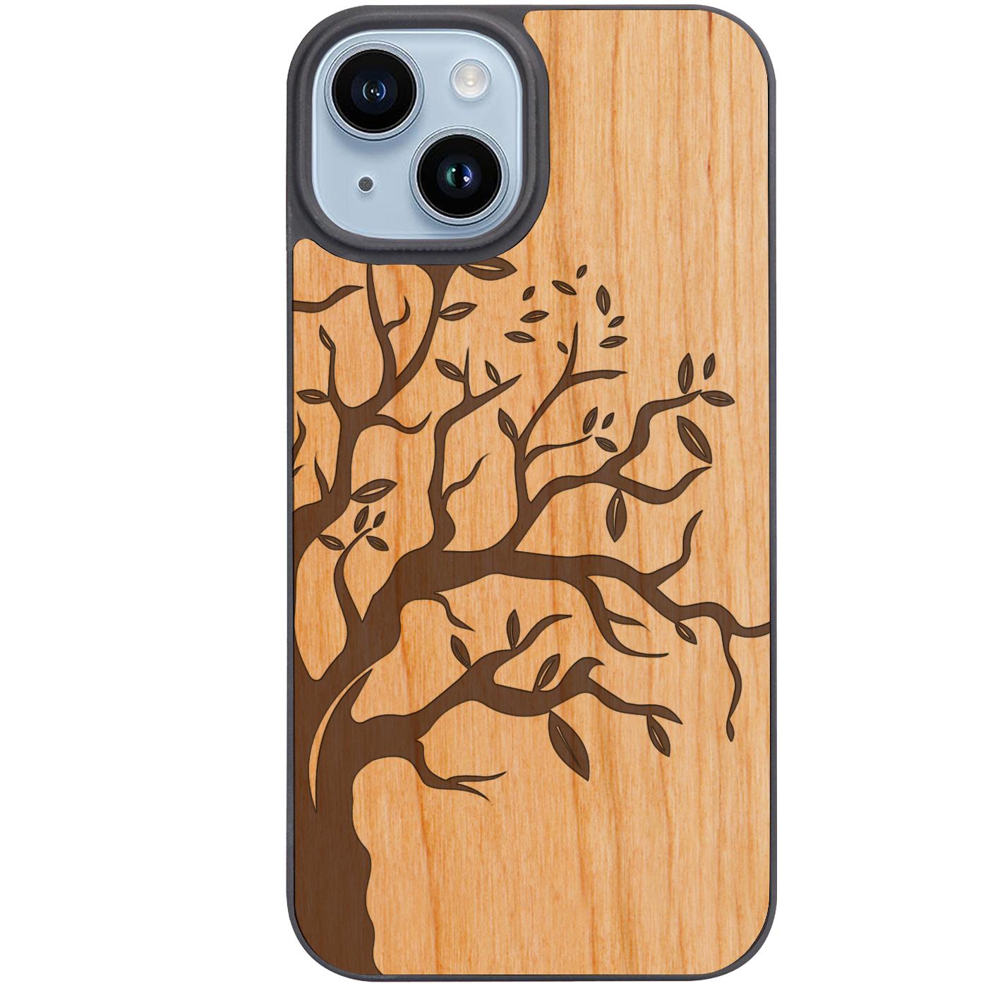 Half Tree 2 - Engraved Phone Case