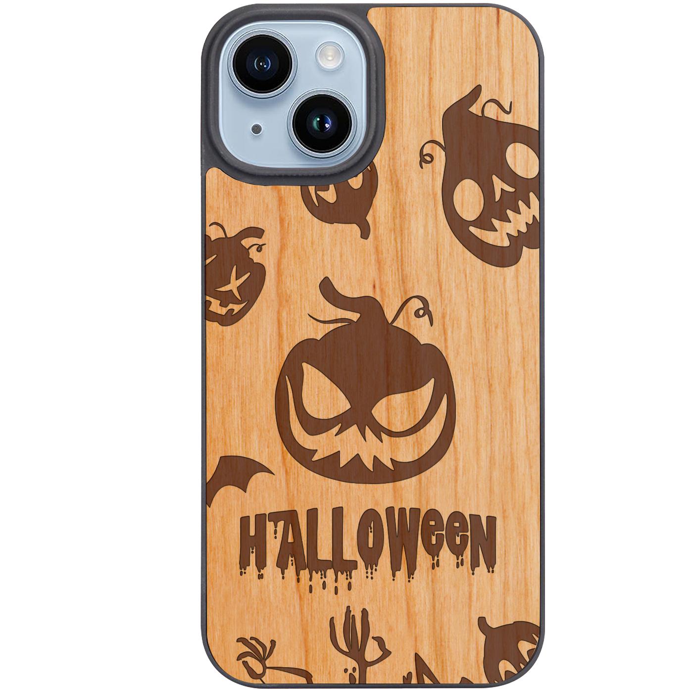 Halloween Pumpkins - Engraved Phone Case