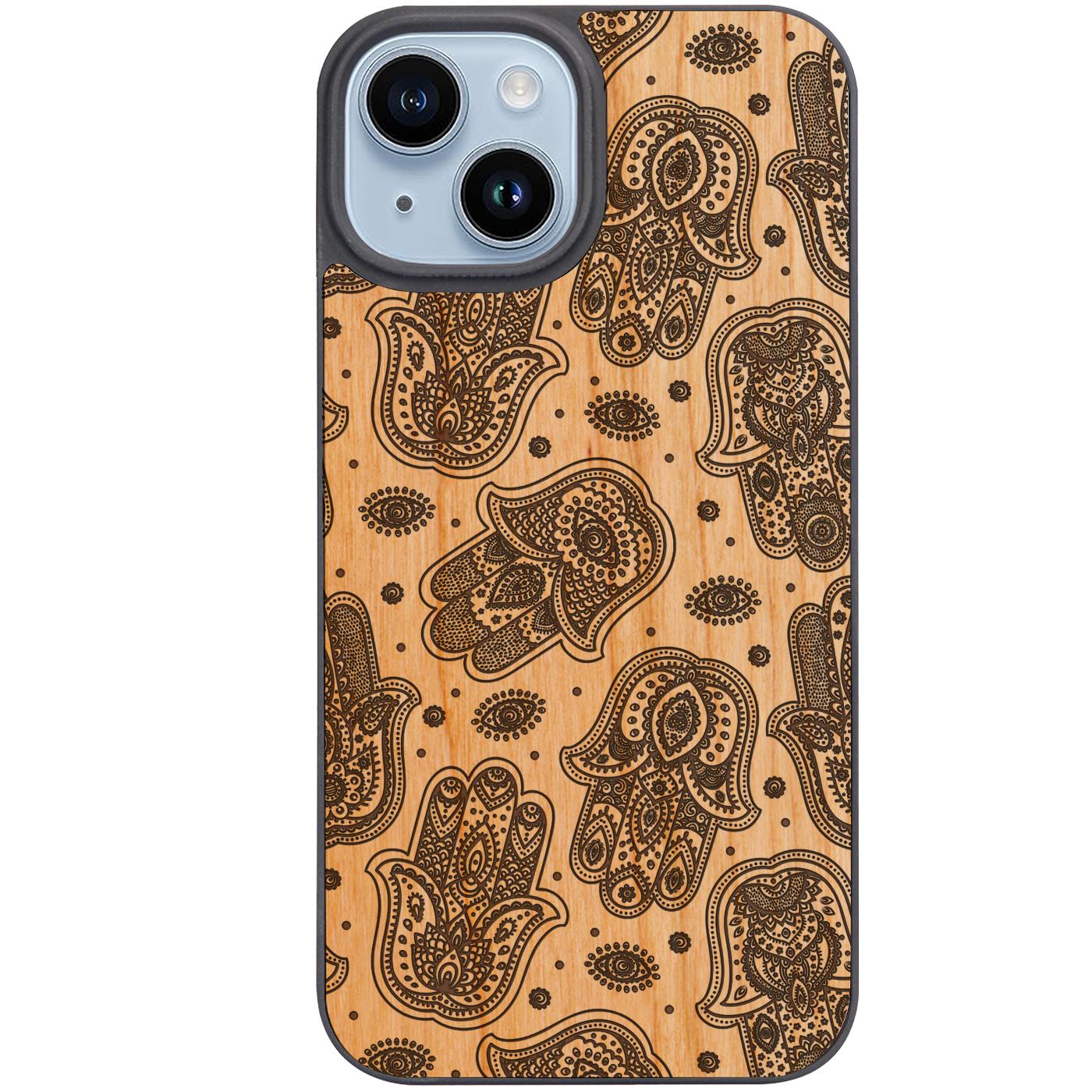 Hamsa Pattern - Engraved Phone Case