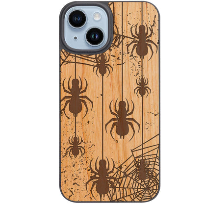 Hanging Spider - Engraved Phone Case