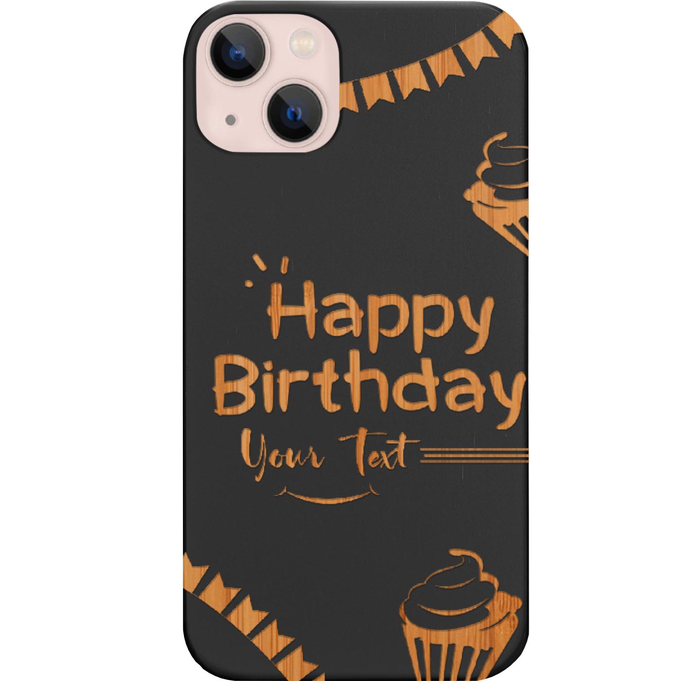 Happy Birthday Engraved Custom Name Case