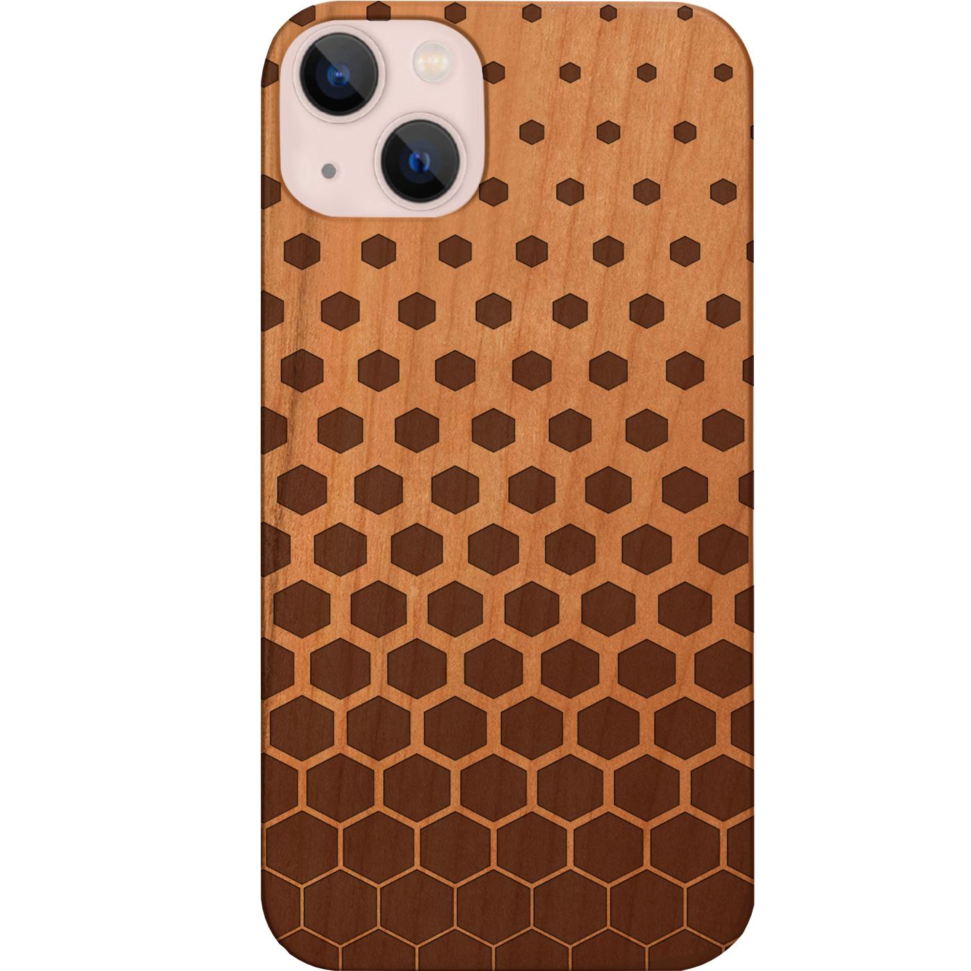 Hexagon Pattern 1 - Engraved Phone Case