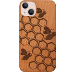 Honey Bee Hive - Engraved Phone Case