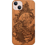 Horse Sea 2 - Engraved Phone Case