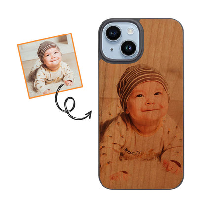 Custom Wood Phone Case for iPhone 15 Series