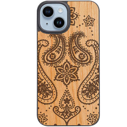 Indian Flower - Engraved Phone Case