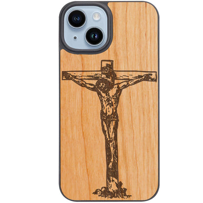 Jesus Cross - Engraved Phone Case