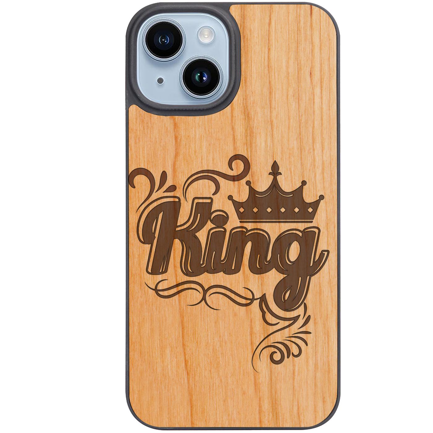 King 1 - Engraved Phone Case