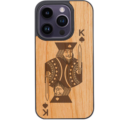 King of Spades - Engraved Phone Case for iPhone 15/iPhone 15 Plus/iPhone 15 Pro/iPhone 15 Pro Max/iPhone 14/
    iPhone 14 Plus/iPhone 14 Pro/iPhone 14 Pro Max/iPhone 13/iPhone 13 Mini/
    iPhone 13 Pro/iPhone 13 Pro Max/iPhone 12 Mini/iPhone 12/
    iPhone 12 Pro Max/iPhone 11/iPhone 11 Pro/iPhone 11 Pro Max/iPhone X/Xs Universal/iPhone XR/iPhone Xs Max/
    Samsung S23/Samsung S23 Plus/Samsung S23 Ultra/Samsung S22/Samsung S22 Plus/Samsung S22 Ultra/Samsung S21