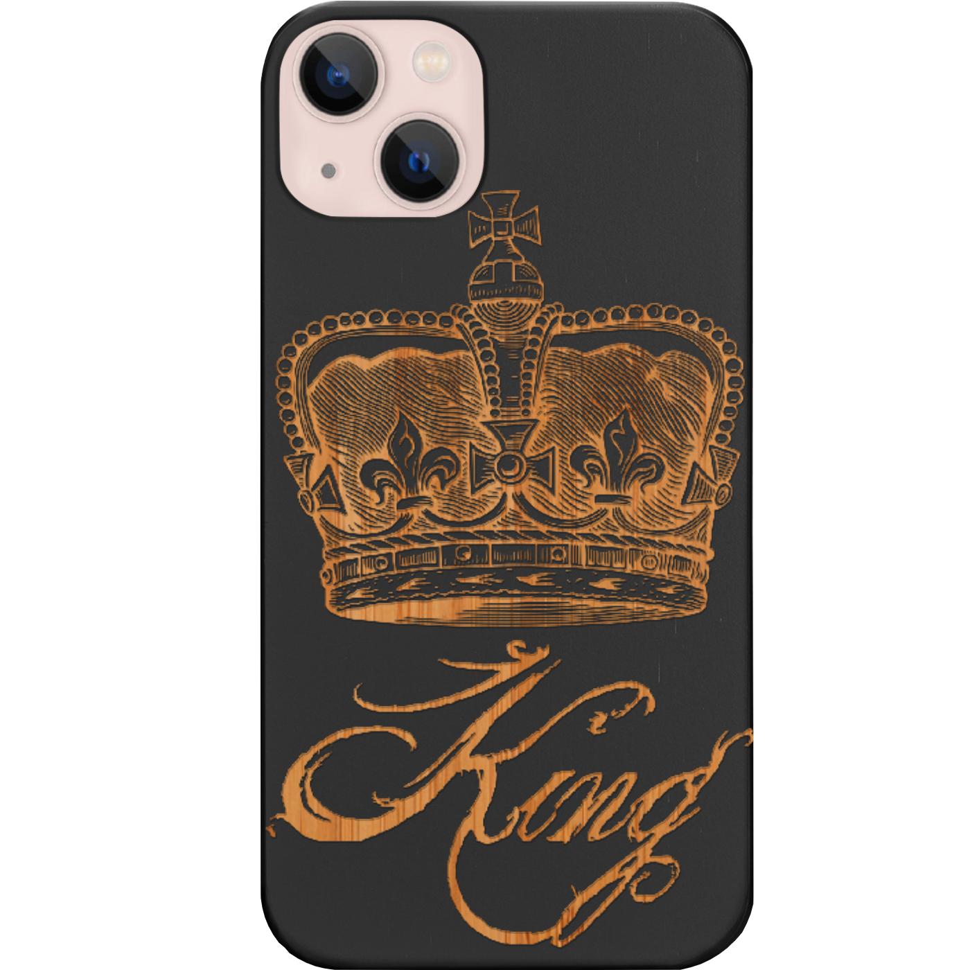 King Crown - Engraved Phone Case for iPhone 15/iPhone 15 Plus/iPhone 15 Pro/iPhone 15 Pro Max/iPhone 14/
    iPhone 14 Plus/iPhone 14 Pro/iPhone 14 Pro Max/iPhone 13/iPhone 13 Mini/
    iPhone 13 Pro/iPhone 13 Pro Max/iPhone 12 Mini/iPhone 12/
    iPhone 12 Pro Max/iPhone 11/iPhone 11 Pro/iPhone 11 Pro Max/iPhone X/Xs Universal/iPhone XR/iPhone Xs Max/
    Samsung S23/Samsung S23 Plus/Samsung S23 Ultra/Samsung S22/Samsung S22 Plus/Samsung S22 Ultra/Samsung S21