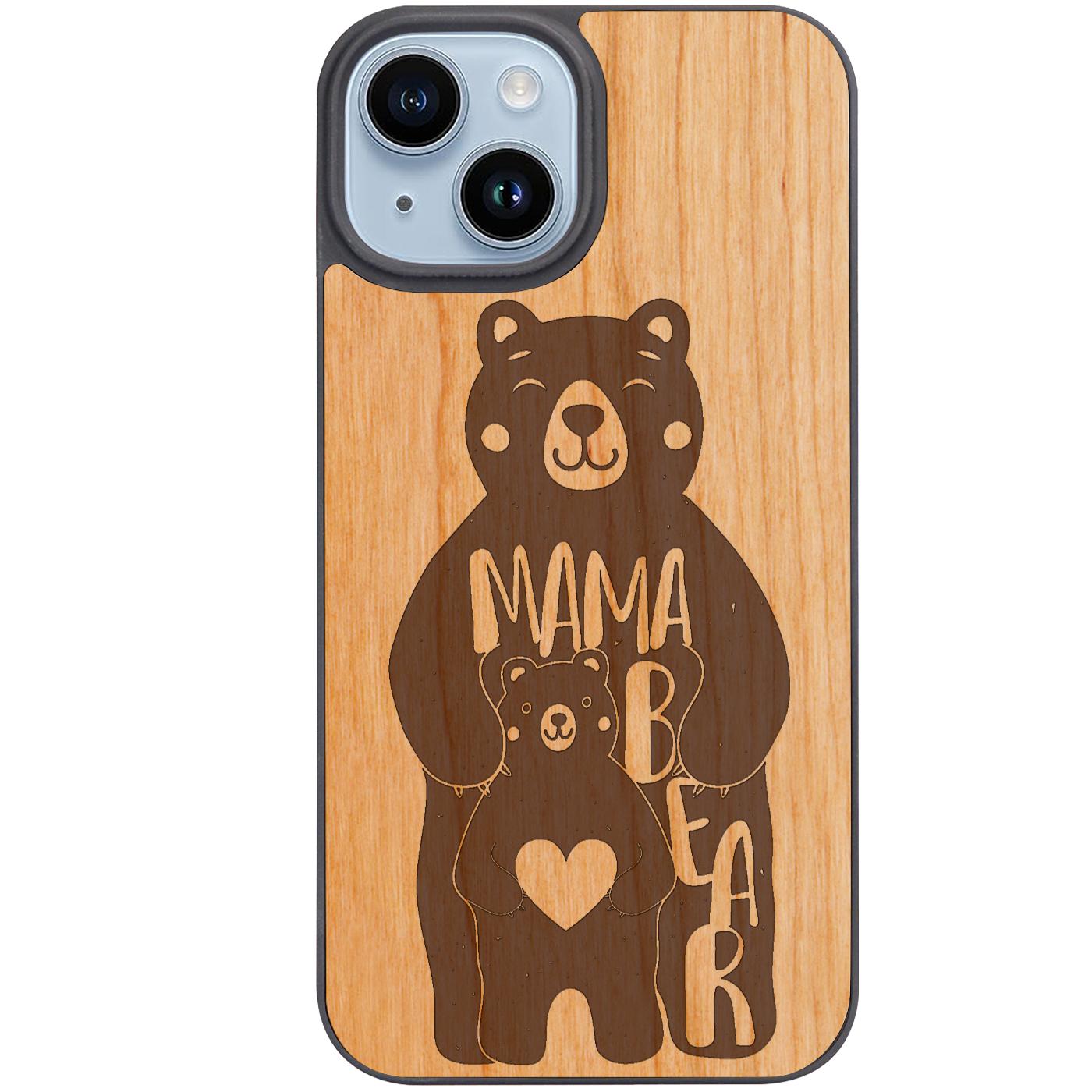Mama Bear - Engraved Phone Case