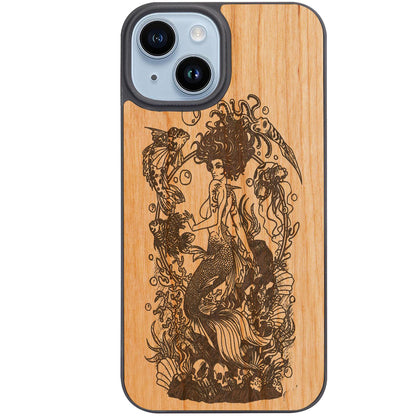 Mermaid 2 - Engraved Phone Case