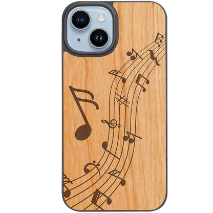 Music Wave - Engraved Phone Case