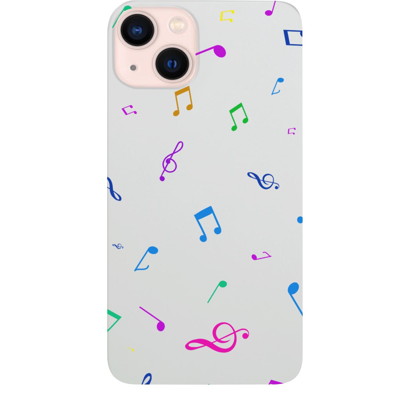 Music Note Pattern - UV Color Printed Phone Case