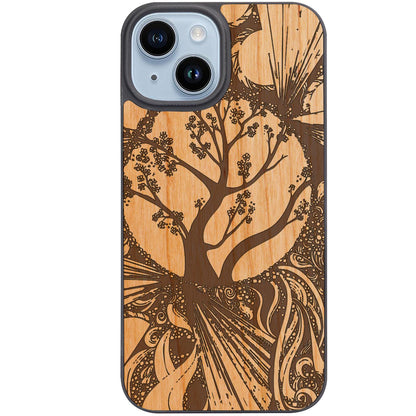 Mystic Tree - Engraved Phone Case