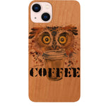 Owl with Coffee - UV Color Printed Phone Case