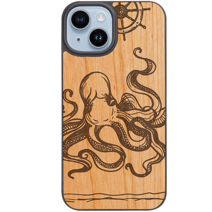 Octopus Helm - Engraved Phone Case