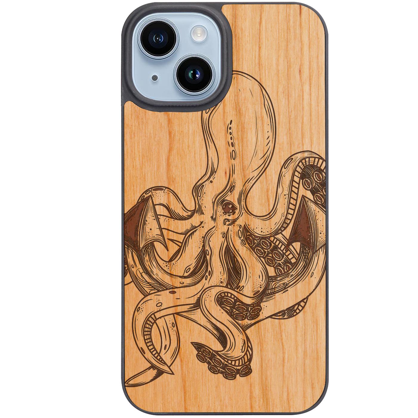 Octopus Tentacles - Engraved Phone Case
