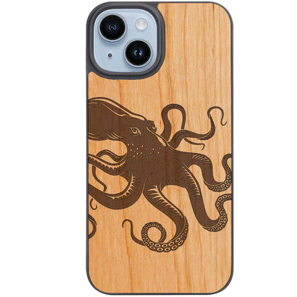 Octopus - Engraved Phone Case
