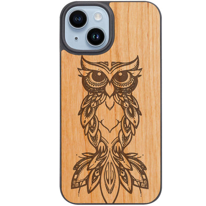 Owl Mandala - Engraved Phone Case