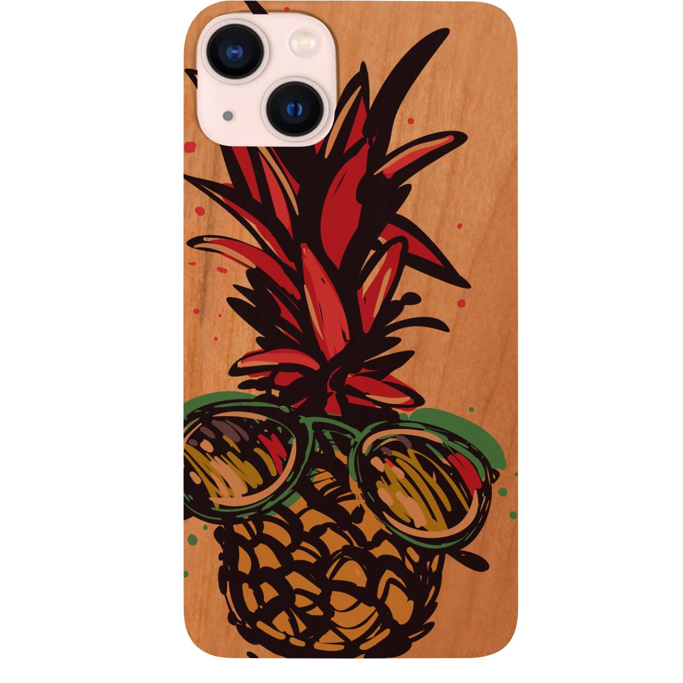 Pinneapple with Sunglasses - UV Color Printed Phone Case