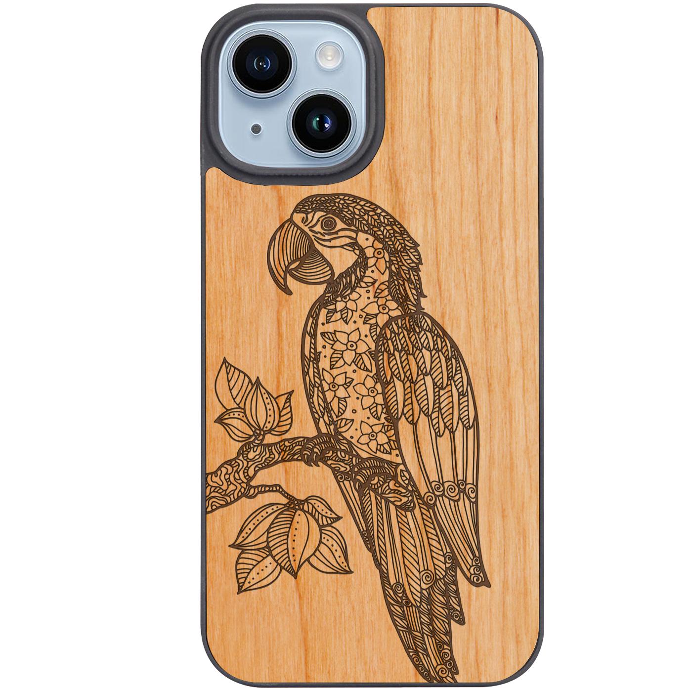 Parrot - Engraved Phone Case