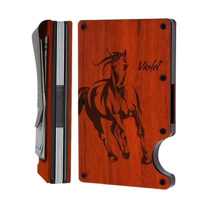 Personalized Card Holder - Horse 1 - Wooden Slim Wallet For Men for iPhone 15/iPhone 15 Plus/iPhone 15 Pro/iPhone 15 Pro Max/iPhone 14/
    iPhone 14 Plus/iPhone 14 Pro/iPhone 14 Pro Max/iPhone 13/iPhone 13 Mini/
    iPhone 13 Pro/iPhone 13 Pro Max/iPhone 12 Mini/iPhone 12/
    iPhone 12 Pro Max/iPhone 11/iPhone 11 Pro/iPhone 11 Pro Max/iPhone X/Xs Universal/iPhone XR/iPhone Xs Max/
    Samsung S23/Samsung S23 Plus/Samsung S23 Ultra/Samsung S22/Samsung S22 Plus/Samsung S22 Ultra/Samsung S21