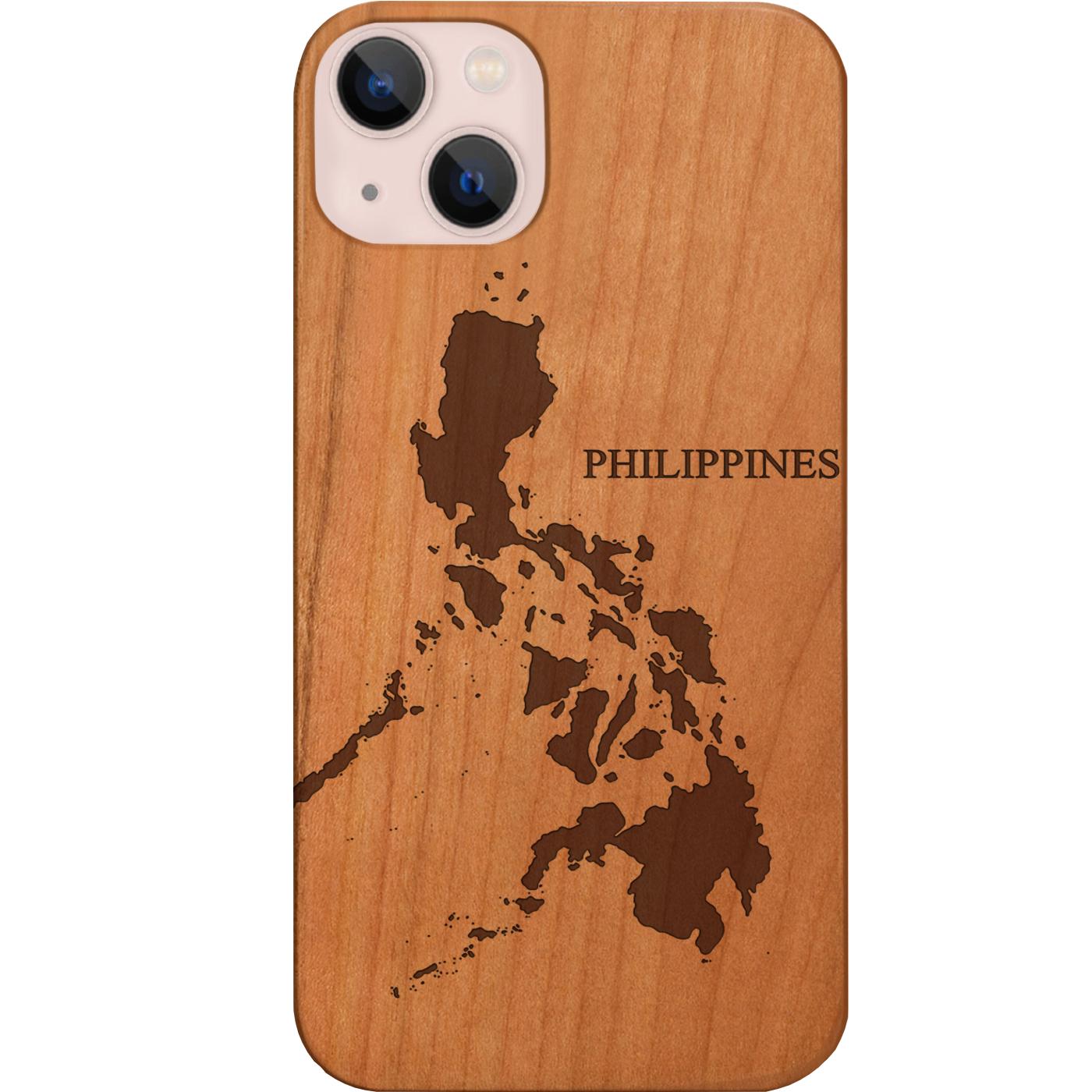 Philippines Map - Engraved Phone Case