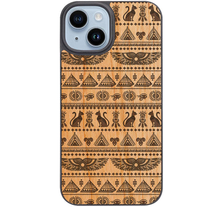 Pyramids Pattern - Engraved Phone Case