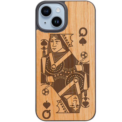 Queen Of Spades - Engraved Phone Case