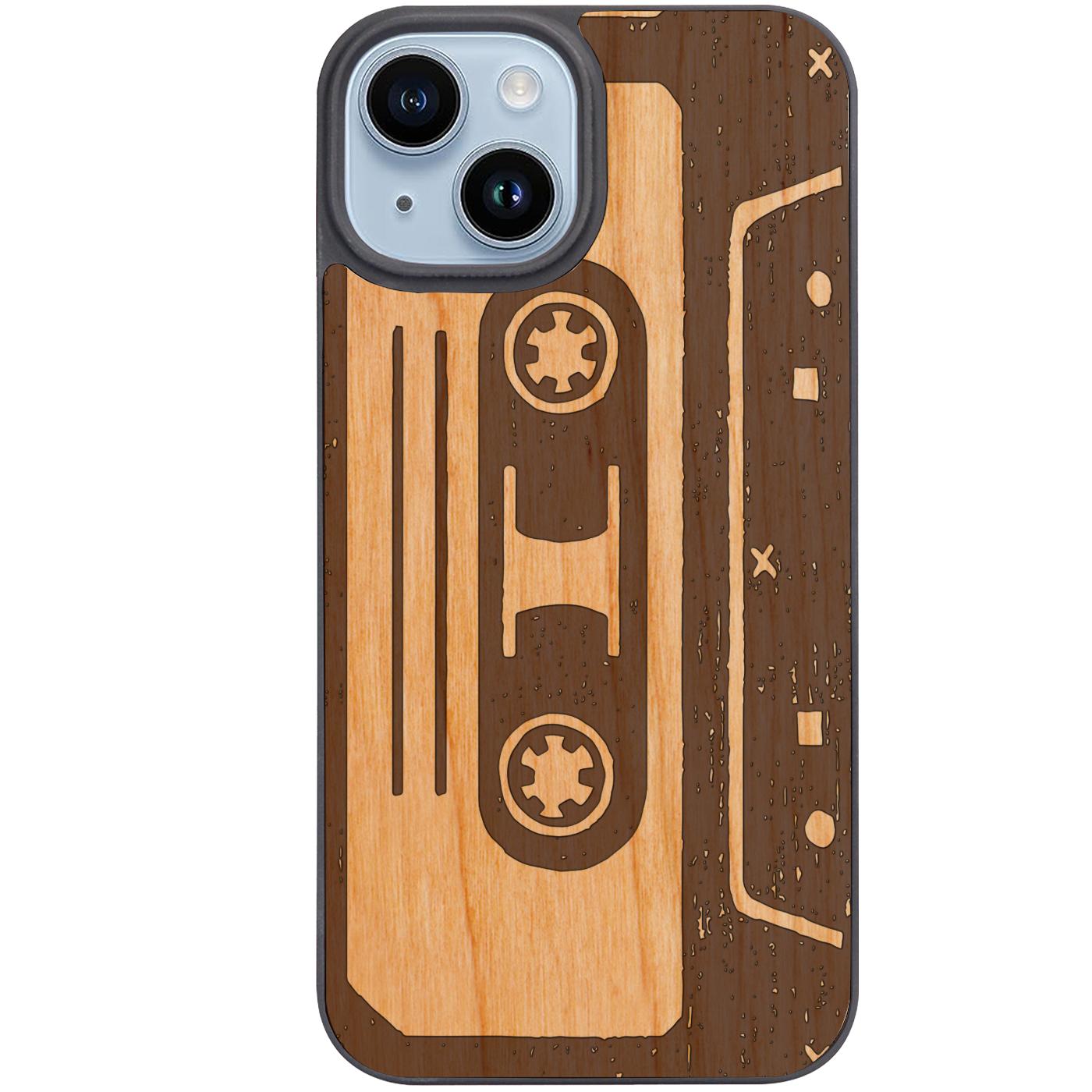 Retro Cassette - Engraved Phone Case