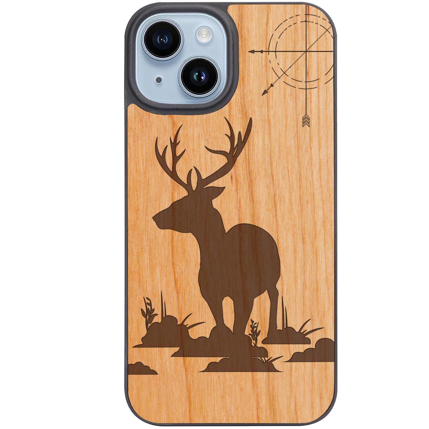 Riverside Deer - Engraved Phone Case