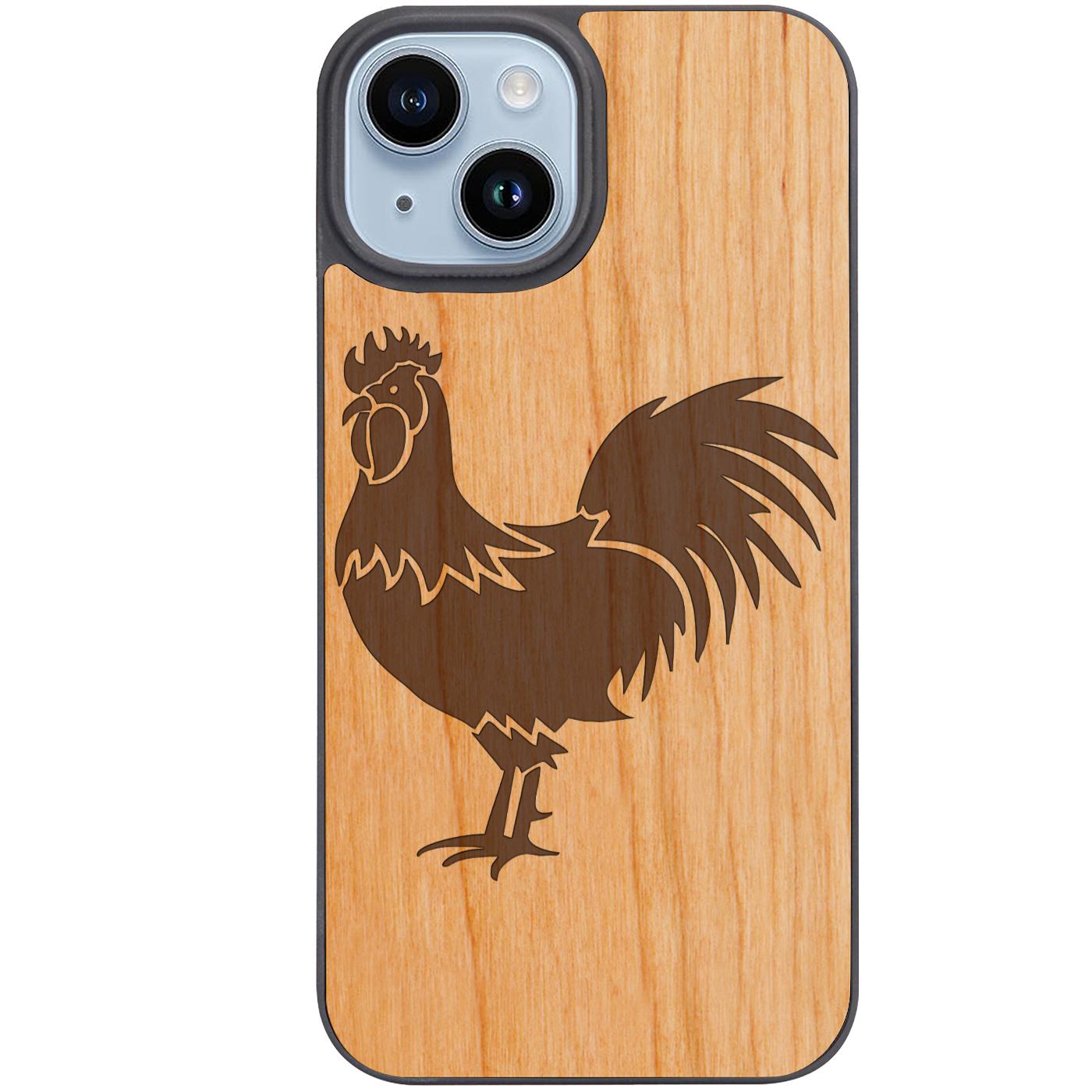 Rooster - Engraved Phone Case