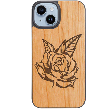 Rose 2 - Engraved Phone Case