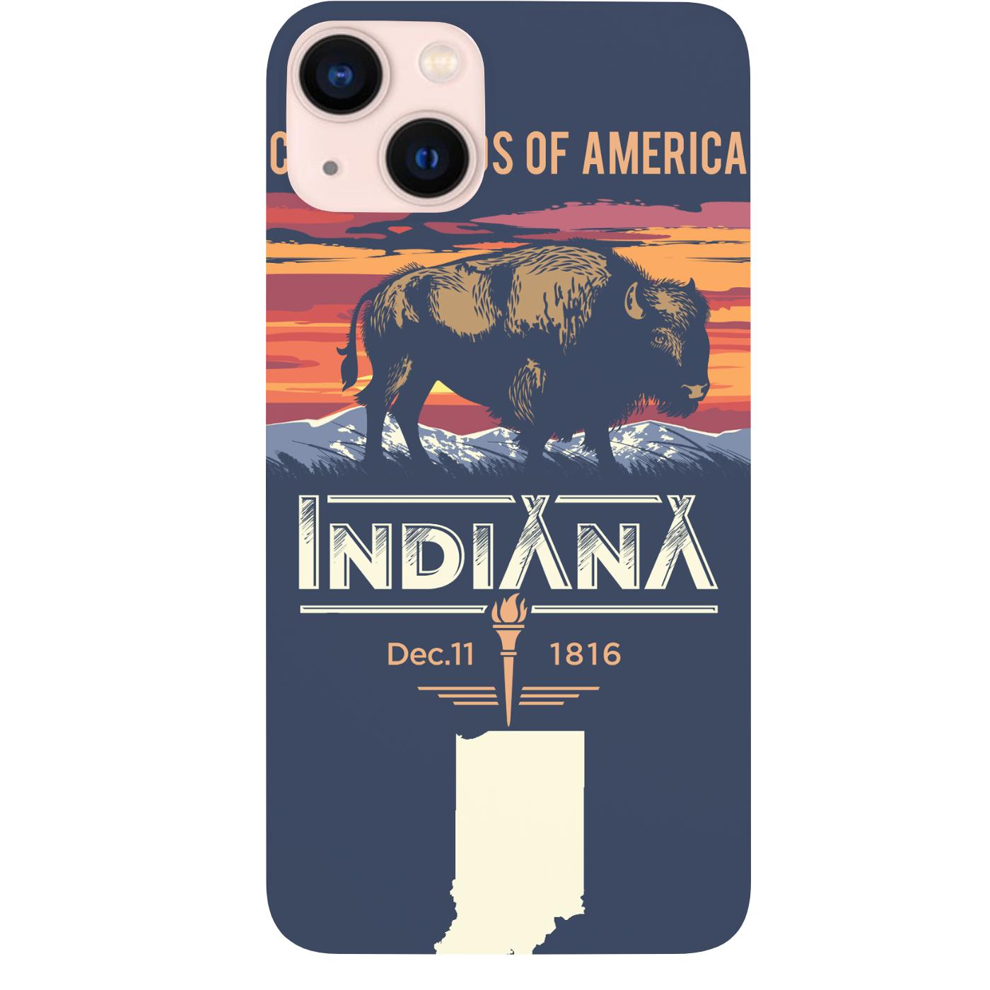 State Indiana - UV Color Printed Phone Case for iPhone 15/iPhone 15 Plus/iPhone 15 Pro/iPhone 15 Pro Max/iPhone 14/
    iPhone 14 Plus/iPhone 14 Pro/iPhone 14 Pro Max/iPhone 13/iPhone 13 Mini/
    iPhone 13 Pro/iPhone 13 Pro Max/iPhone 12 Mini/iPhone 12/
    iPhone 12 Pro Max/iPhone 11/iPhone 11 Pro/iPhone 11 Pro Max/iPhone X/Xs Universal/iPhone XR/iPhone Xs Max/
    Samsung S23/Samsung S23 Plus/Samsung S23 Ultra/Samsung S22/Samsung S22 Plus/Samsung S22 Ultra/Samsung S21