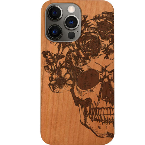 Skull with Flowers - Engraved Phone Case for iPhone 15/iPhone 15 Plus/iPhone 15 Pro/iPhone 15 Pro Max/iPhone 14/
    iPhone 14 Plus/iPhone 14 Pro/iPhone 14 Pro Max/iPhone 13/iPhone 13 Mini/
    iPhone 13 Pro/iPhone 13 Pro Max/iPhone 12 Mini/iPhone 12/
    iPhone 12 Pro Max/iPhone 11/iPhone 11 Pro/iPhone 11 Pro Max/iPhone X/Xs Universal/iPhone XR/iPhone Xs Max/
    Samsung S23/Samsung S23 Plus/Samsung S23 Ultra/Samsung S22/Samsung S22 Plus/Samsung S22 Ultra/Samsung S21