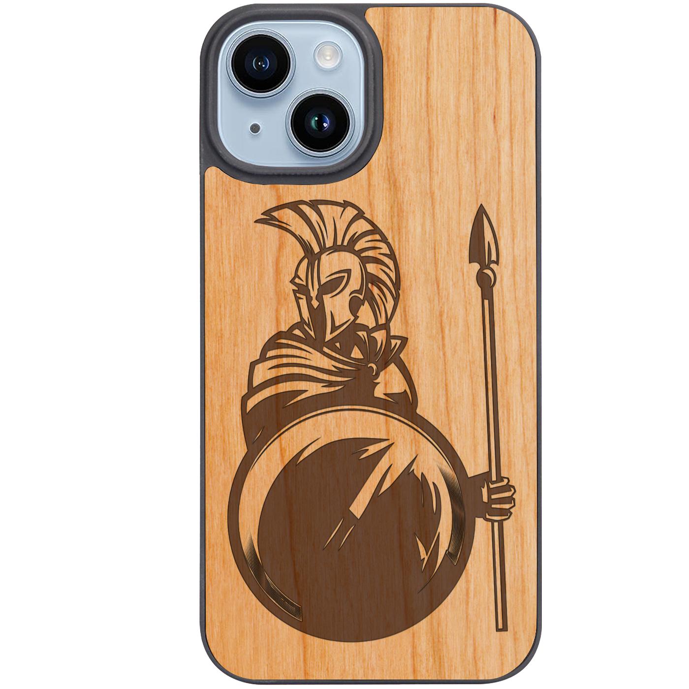 Spartan Warrior - Engraved Phone Case