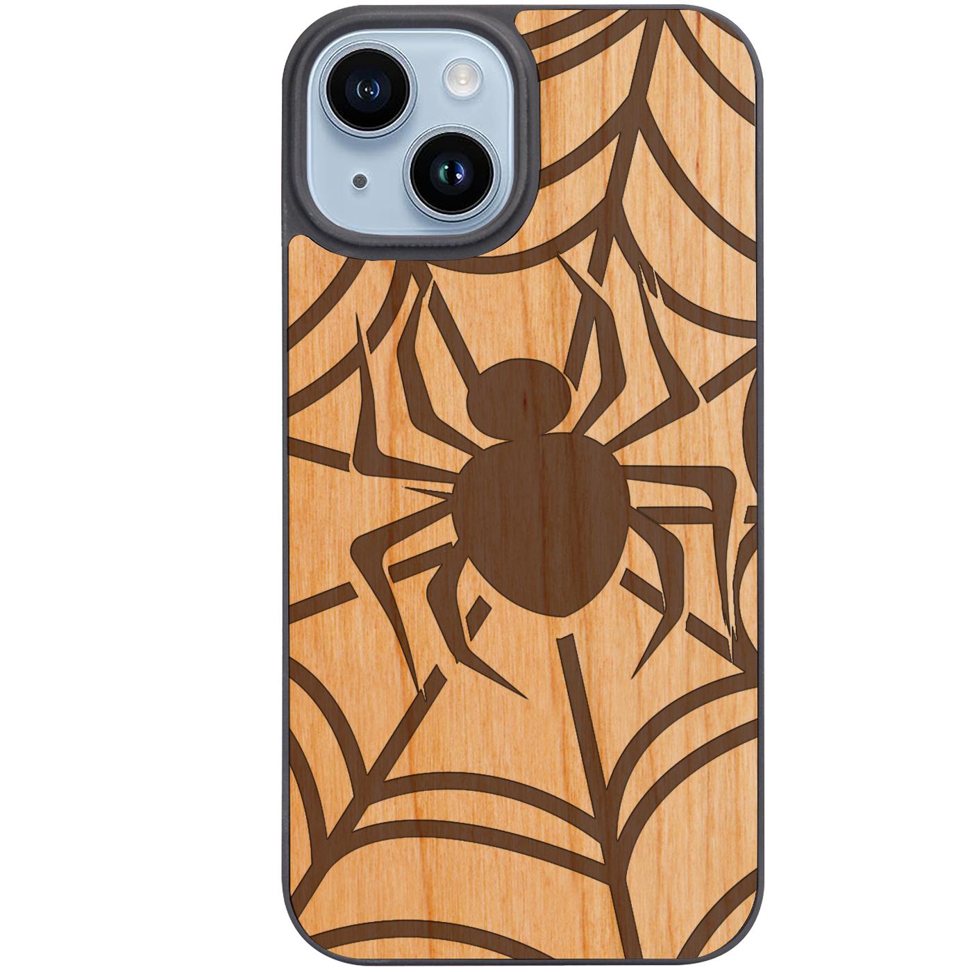 Spider Web - Engraved Phone Case