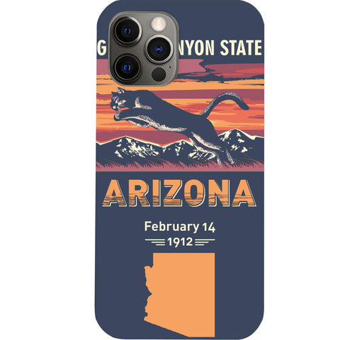 State Arizona - UV Color Printed Phone Case for iPhone 15/iPhone 15 Plus/iPhone 15 Pro/iPhone 15 Pro Max/iPhone 14/
    iPhone 14 Plus/iPhone 14 Pro/iPhone 14 Pro Max/iPhone 13/iPhone 13 Mini/
    iPhone 13 Pro/iPhone 13 Pro Max/iPhone 12 Mini/iPhone 12/
    iPhone 12 Pro Max/iPhone 11/iPhone 11 Pro/iPhone 11 Pro Max/iPhone X/Xs Universal/iPhone XR/iPhone Xs Max/
    Samsung S23/Samsung S23 Plus/Samsung S23 Ultra/Samsung S22/Samsung S22 Plus/Samsung S22 Ultra/Samsung S21
