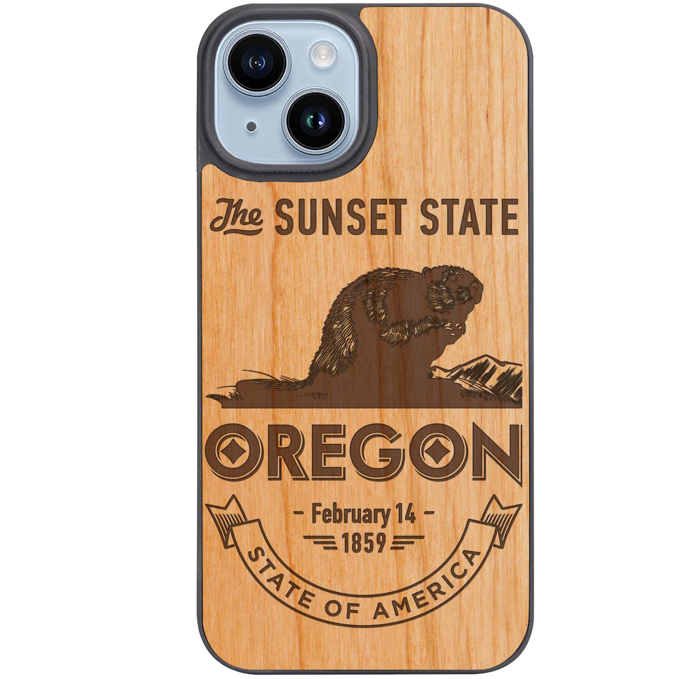 State Oregon 4 - Engraved Phone Case