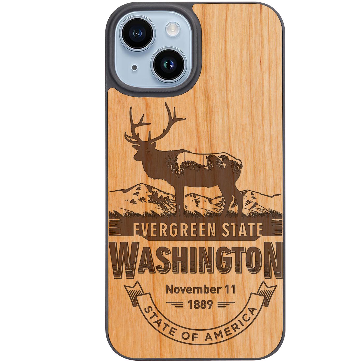 State Washington 1 - Engraved Phone Case