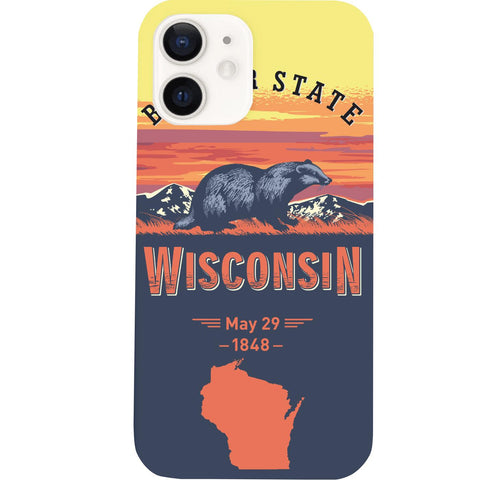 State Wisconsin - UV Color Printed Phone Case for iPhone 15/iPhone 15 Plus/iPhone 15 Pro/iPhone 15 Pro Max/iPhone 14/
    iPhone 14 Plus/iPhone 14 Pro/iPhone 14 Pro Max/iPhone 13/iPhone 13 Mini/
    iPhone 13 Pro/iPhone 13 Pro Max/iPhone 12 Mini/iPhone 12/
    iPhone 12 Pro Max/iPhone 11/iPhone 11 Pro/iPhone 11 Pro Max/iPhone X/Xs Universal/iPhone XR/iPhone Xs Max/
    Samsung S23/Samsung S23 Plus/Samsung S23 Ultra/Samsung S22/Samsung S22 Plus/Samsung S22 Ultra/Samsung S21