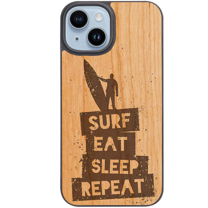 Surf 2 - Engraved Phone Case